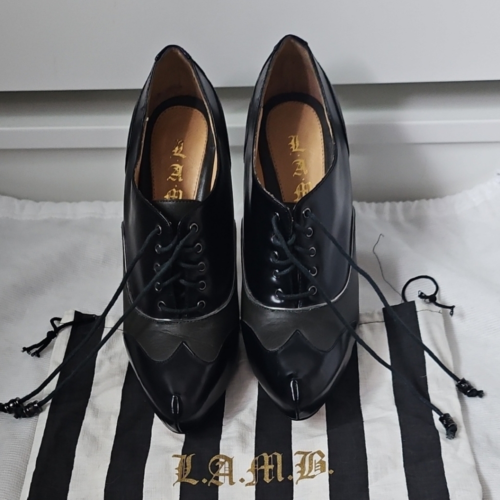 L.A.M.B. Black Heels Elegant Formal Design